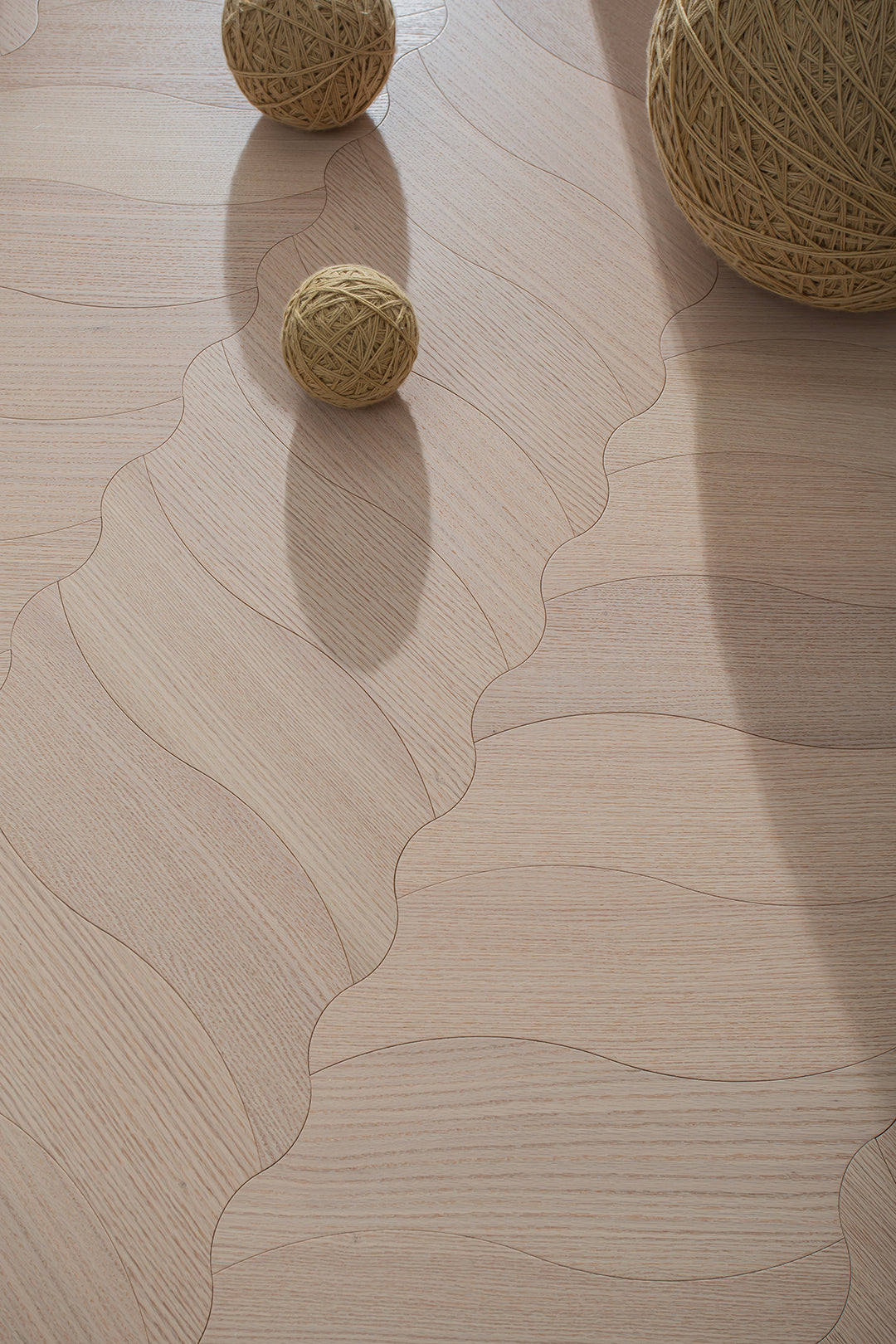 YXPX631 Oak Soft Ripple Flowing Parquet Flooring | Wave Series