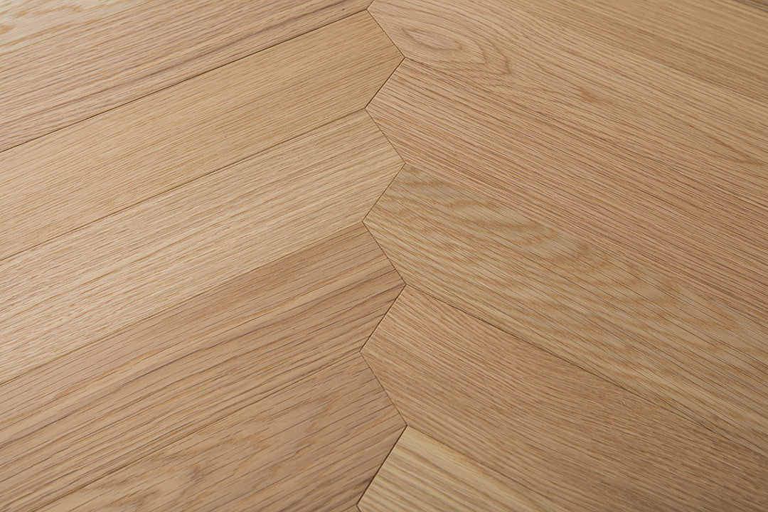 YXPX638 Natural Oak Wide Herringbone Flowing Ribbon-Like Parquet Flooring | Ribbon Series
