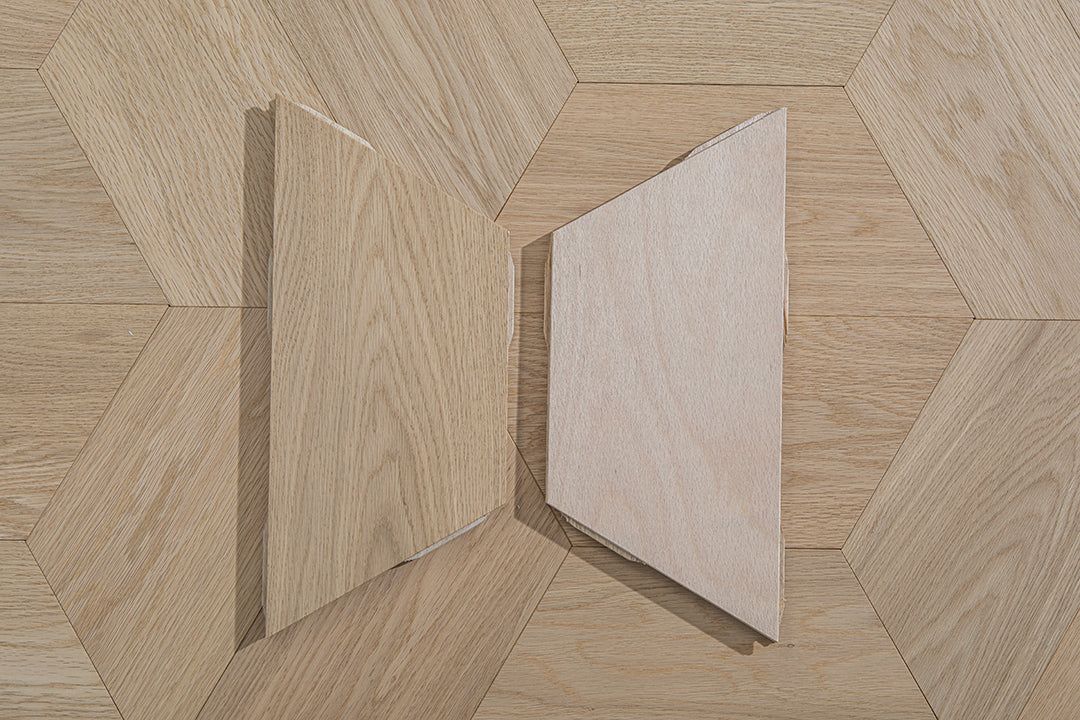 YXPX652  Oak Faceted Diamond-Cut Modern Geometric Parquet Flooring | Diamond Series