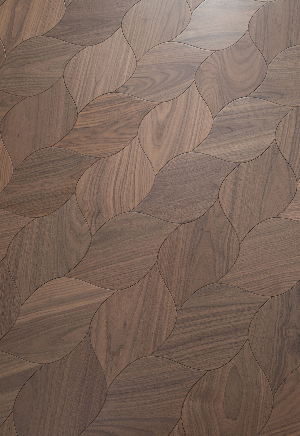 YXPH119  Black Walnut Braided Curved Parquet Flooring | Braid Motif Series