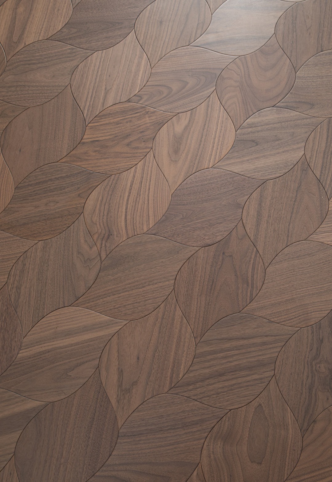 YXPH119  Black Walnut Braided Curved Parquet Flooring | Braid Motif Series