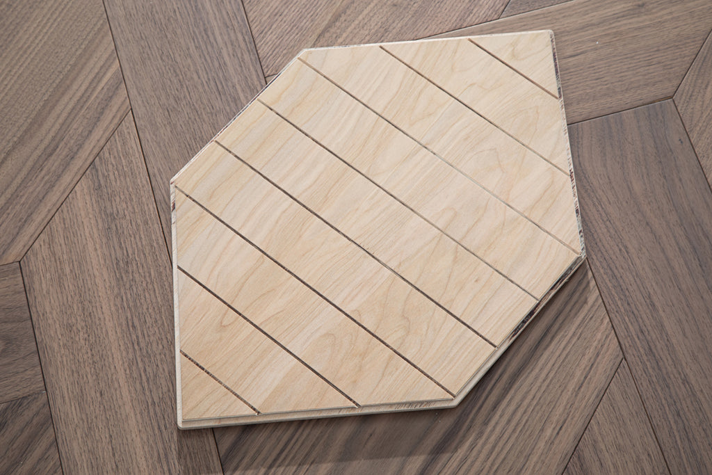 YXPH120 Black Walnut Knot-Weave Pattern Parquet Flooring | Chinese Knot Series