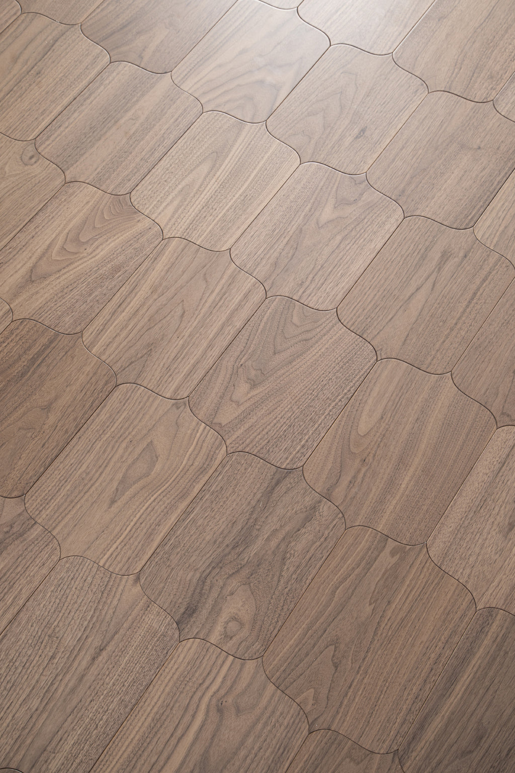 YXPH123 Black Walnut Decorative Cartouche Parquet Flooring | Shield Series