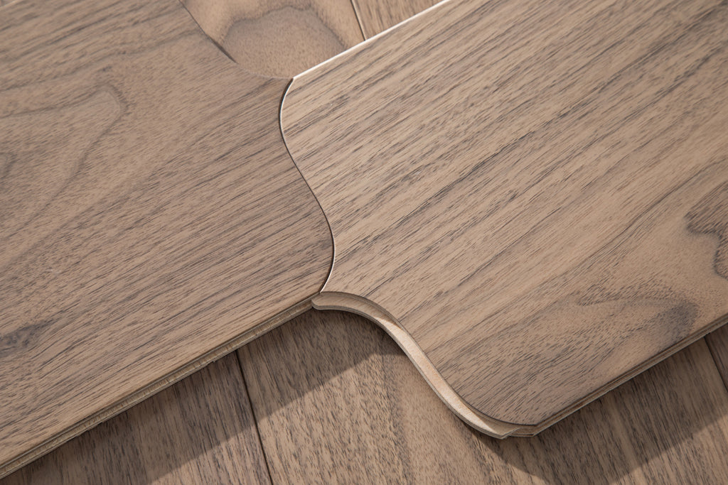 YXPH123 Black Walnut Decorative Cartouche Parquet Flooring | Shield Series