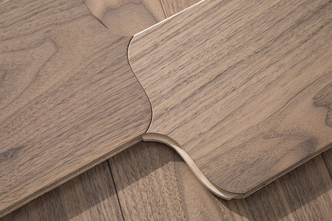 YXPH123 Black Walnut Decorative Cartouche Parquet Flooring | Shield Series