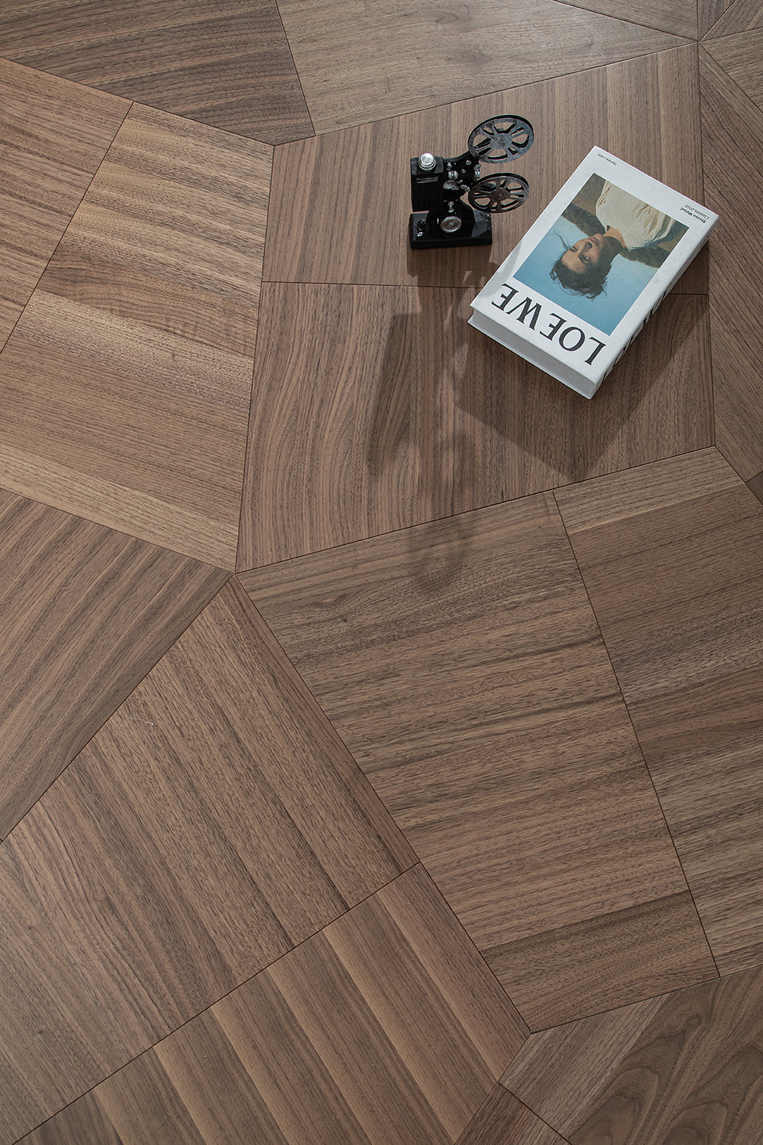 YXPH135  Black Walnut Puzzle Geometric Parquet Flooring | Tangram Series