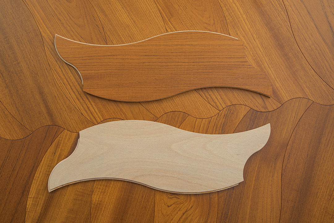 YXPY505 Teak Undulating Ripple Premium Parquet Flooring | Wave Series