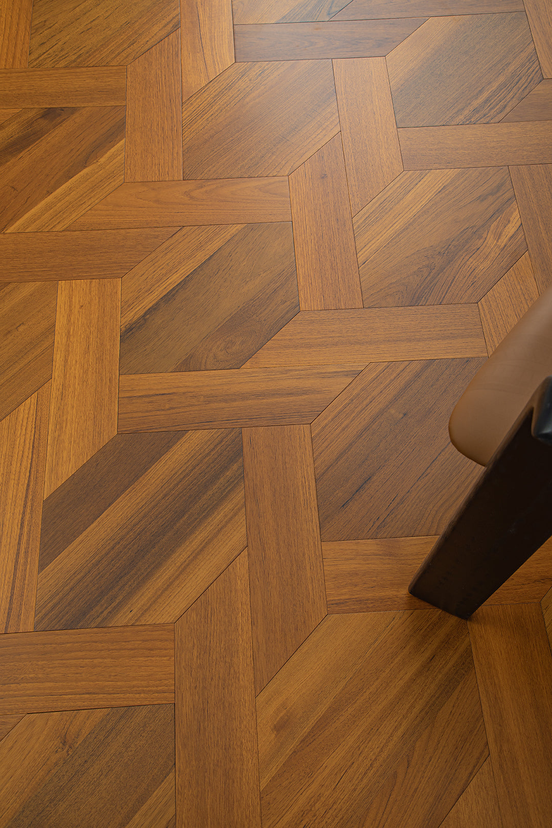 YXPY520  Teak Interlaced Knot-Weave Luxury Parquet Flooring | Chinese Knot Series