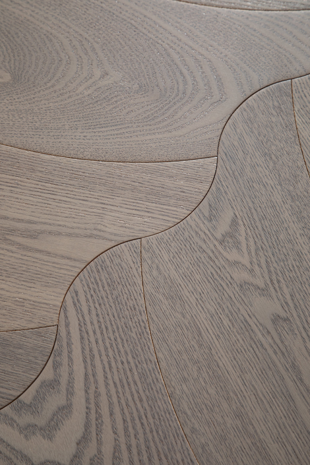 YXPS207 European Oak Soft Ripple Flowing Parquet Flooring | Wave Series