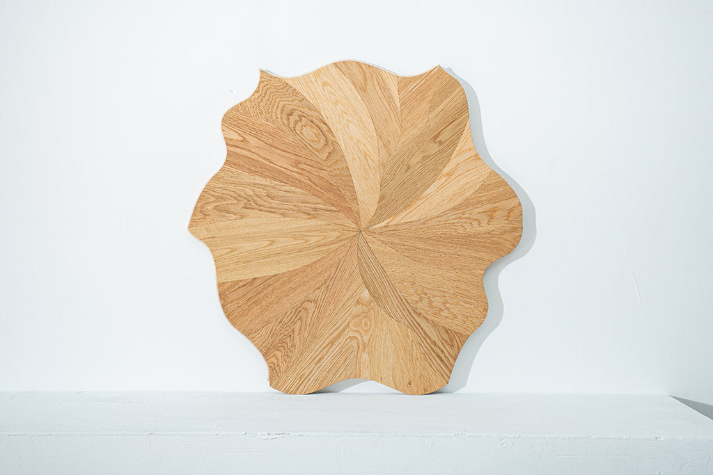 YXP380 Oak Full-Bloom Floral Marquetry Parquet Flooring | Peony Series