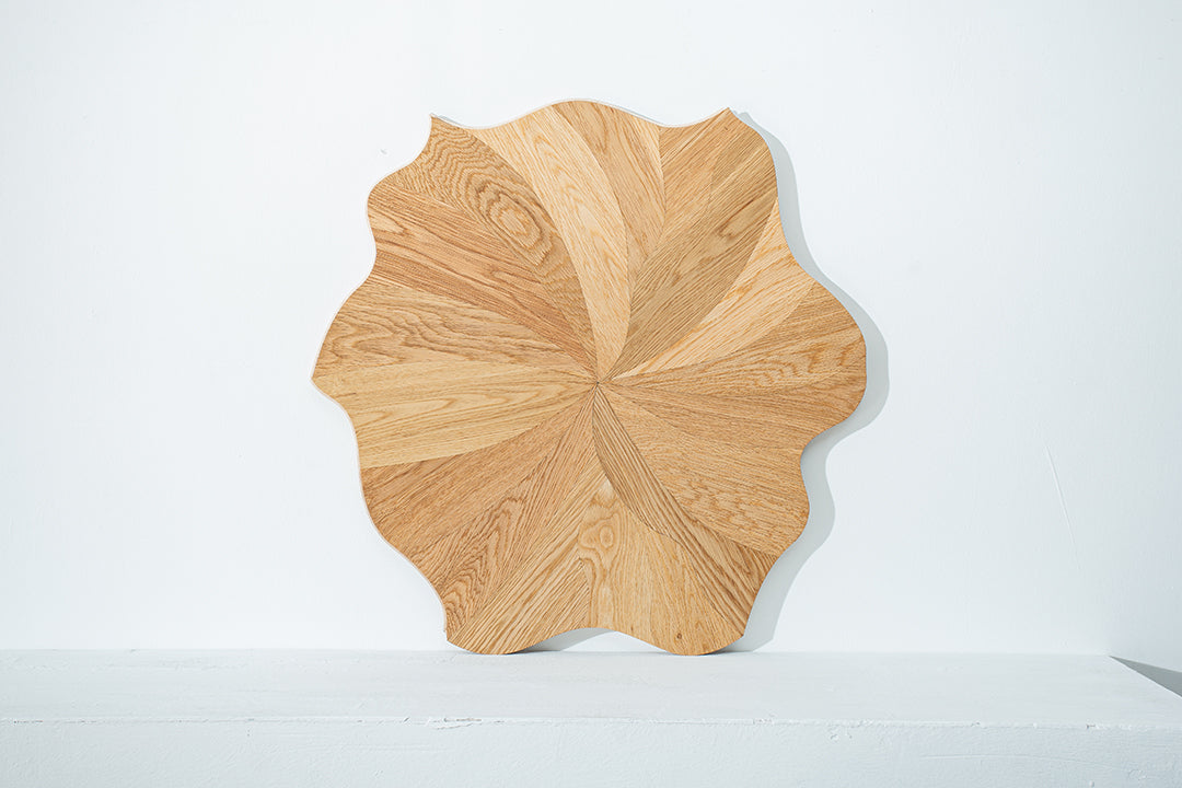 YXP380 Oak Full-Bloom Floral Marquetry Parquet Flooring | Peony Series