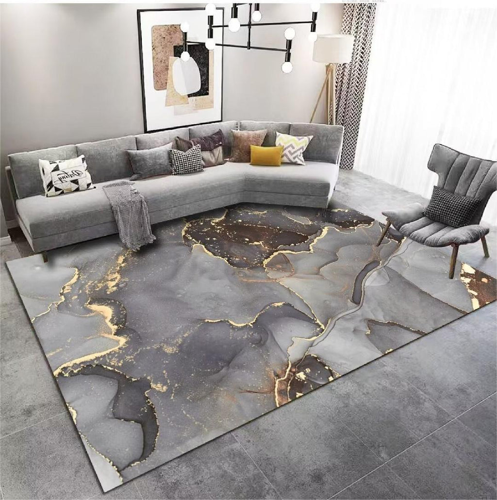 Crystal Velvet Carpet Light Luxury Home Bedroom Non-Slip Wear-Resistant Bedside Blanket Living Room Dirty-Resistant Easy to Care Sofa Coffee Table Blanket