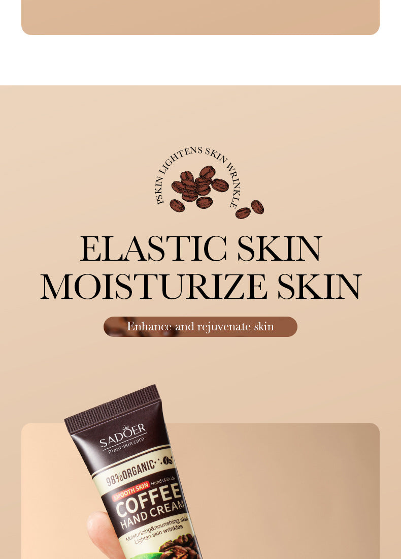 Full English Coffee Hand Cream30g SADOER Moisturizing, anti-chapped, hydrating hand cream for  foreign trade wholesale