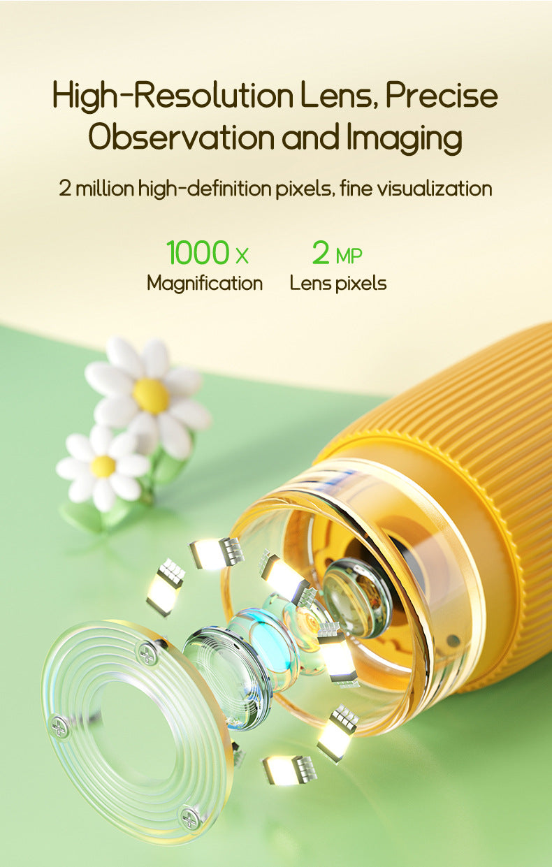 Children's Portable Optical Microscope Magnifier Toy Handheld Mini Student Experiment Science Handheld Microscope