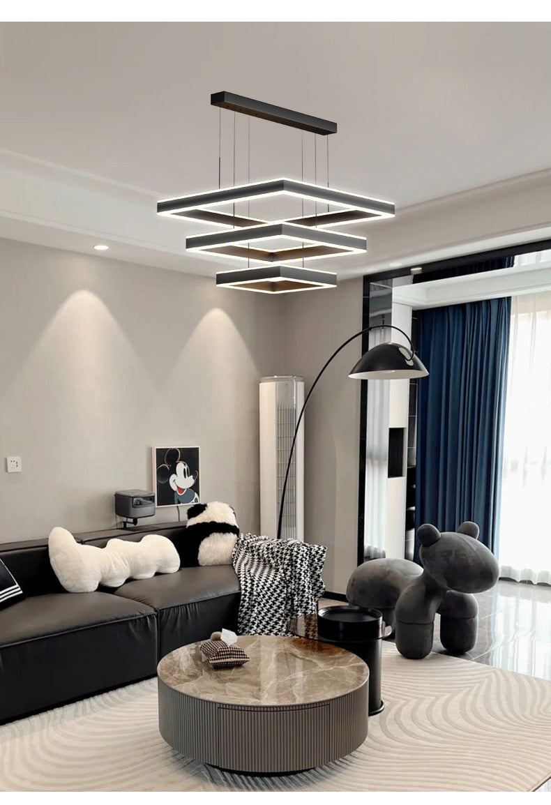 Chandelier for Living Room with High-End Feel, Main Light for Hall, Modern Minimalist Bedroom Light, Dining Room Light, Creative and Unique Design led Bar Counter Lamp
