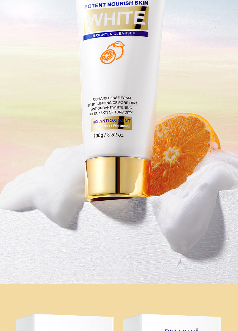 All English Vitamins C Whitening Skin Care Set BIOAOUA Cleansing and Moisturizing Five-Piece Set  Wholesale