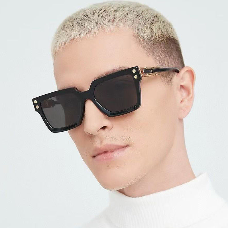 2025New European and American Style Square Frame Sunglasses for Men High-end Sun Protection Sunglasses Men's Trend Wholesale sunglasses