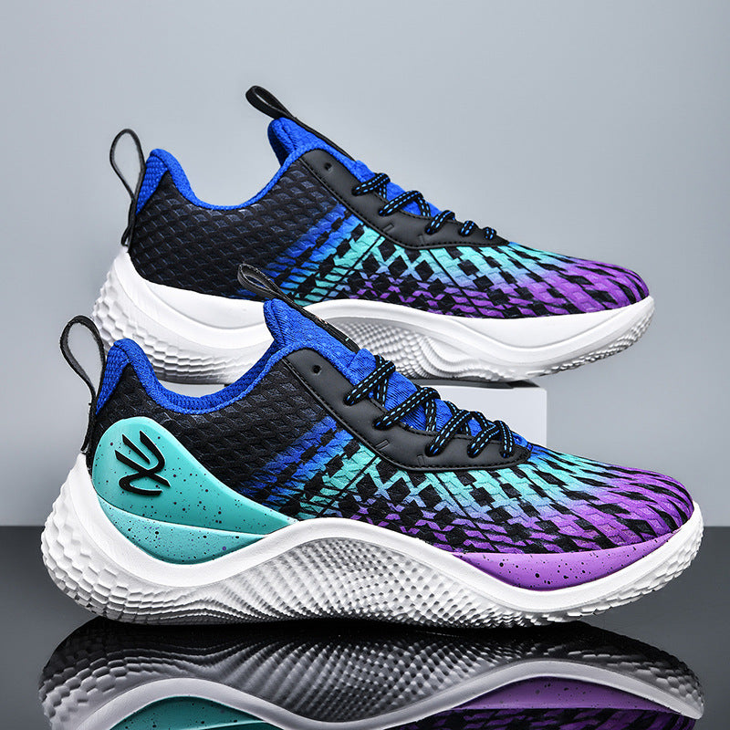 2025Spring and Summer New Basketball Shoes for Men and Women, Breathable Low-top Sports Shoes for Big Kids, Teenagers, and Students, Practical Training Sneakers