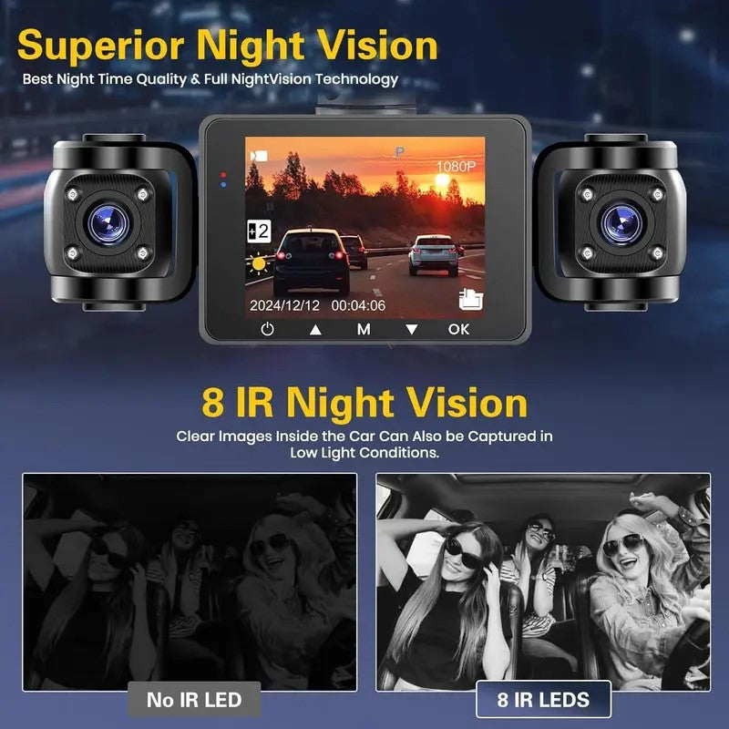 New S7Sanlu Dash Cam Private Model Car Camera Parking Monitoring HD Night Vision1080P