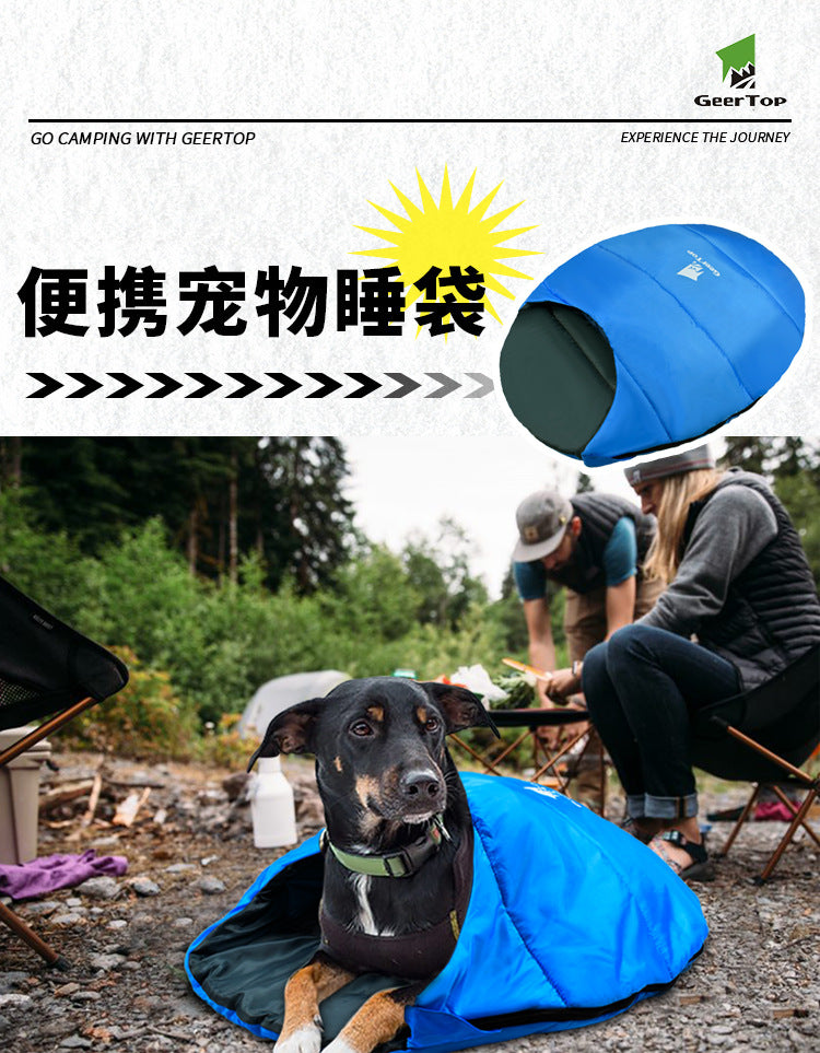Wholesale Pet Warm Sleeping Bag Outdoor Beach Camping Portable Mummy Lightweight Waterproof Winter Pet Sleeping Bag