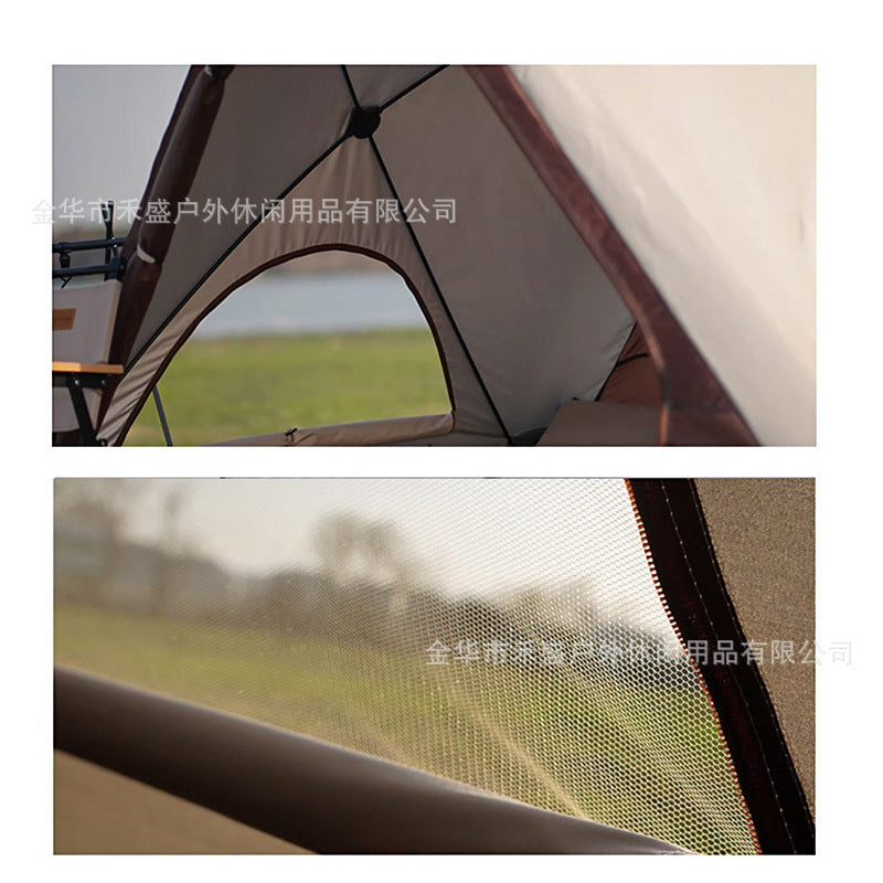 Beach Tent Portable Outdoor Camping Triangle Tent Automatic Quick Open Beach Tent Sun Protection Beach Tent