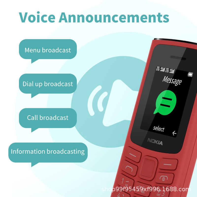 Mobile Phone105 2021Elderly Phone Wholesale Dual-SIM Feature Phone with Straight Buttons for Seniors