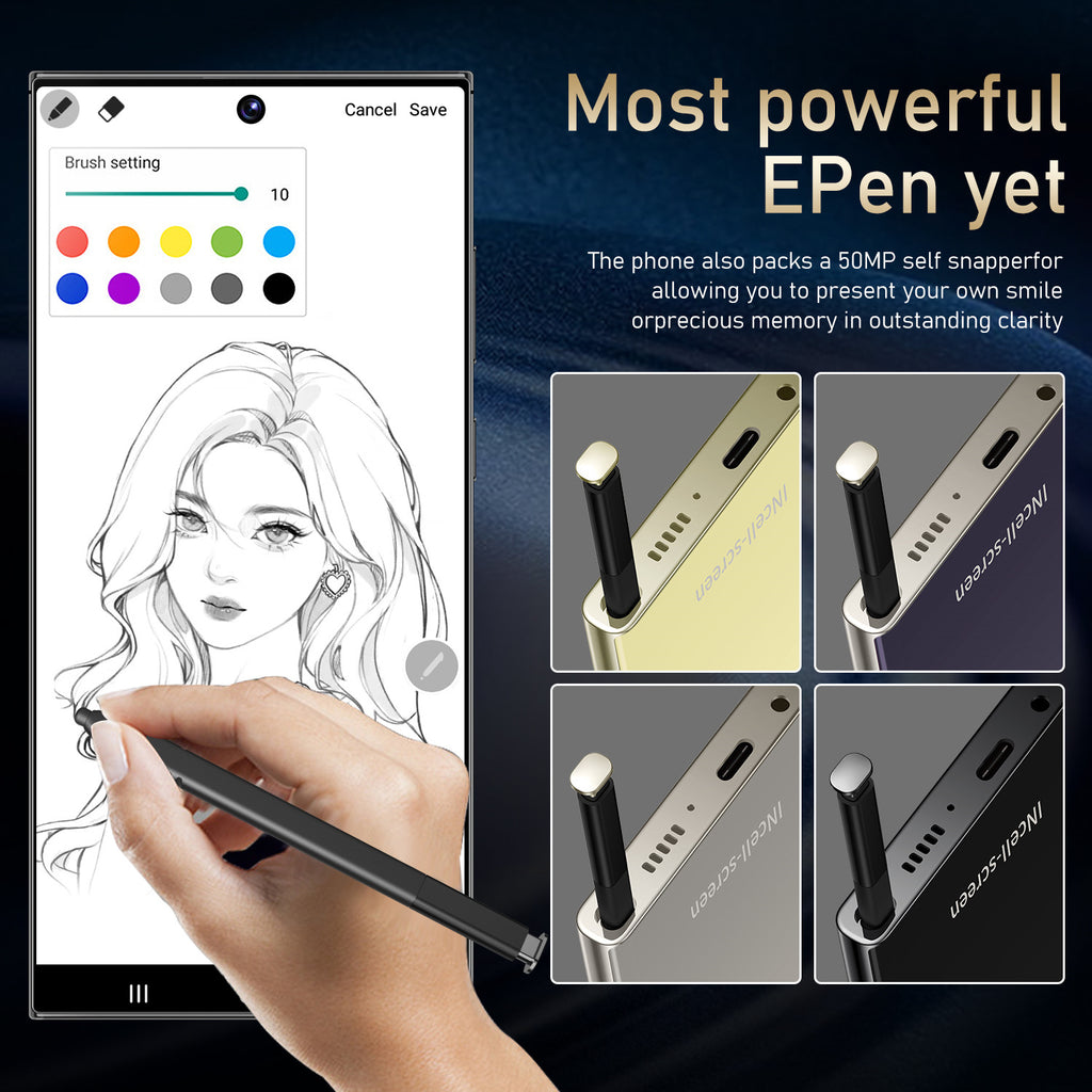 Globally Exclusive for Smartphones S24 Ultra Android Large Screen16+1T Factory Direct Price(Popular)