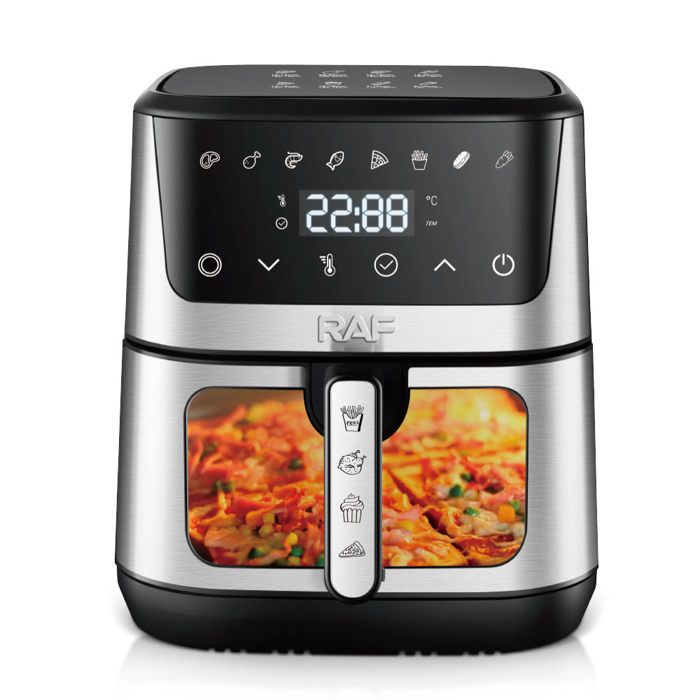 RAF European Standard Visible Air Fryer Household Multifunctional Electric Fryer8.5L Large Capacity Deep Fryer R5273