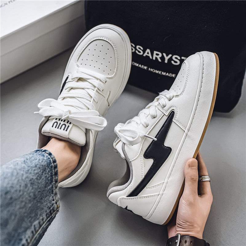 Men's Trendy Shoes2025New American Retro Niche Casual Sneakers ins Internet Celebrity Versatile White Sneakers