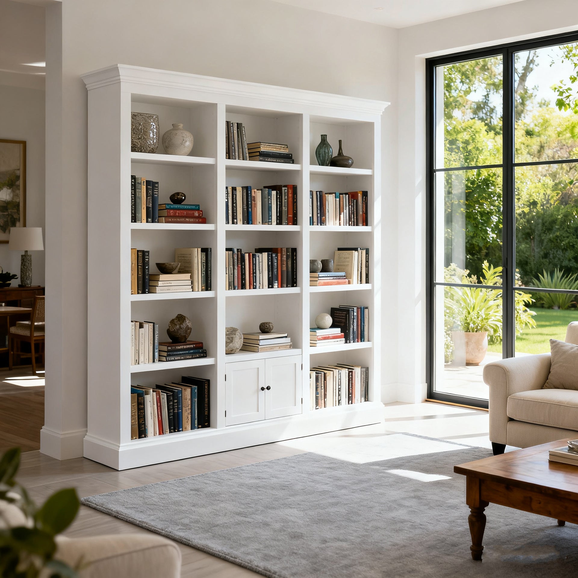 Custom Honeycomb Aluminum Alloy Sliding Door Bookshelf Dustproof Sliding Door Display Cabinet Office Children's Book Glass Door Floor-standing