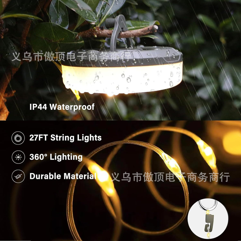 Outdoor Camping Light Camping Light Magnetic Tent Canopy Atmosphere Light Retractable Camp String Light Colorful Atmosphere Light Strip