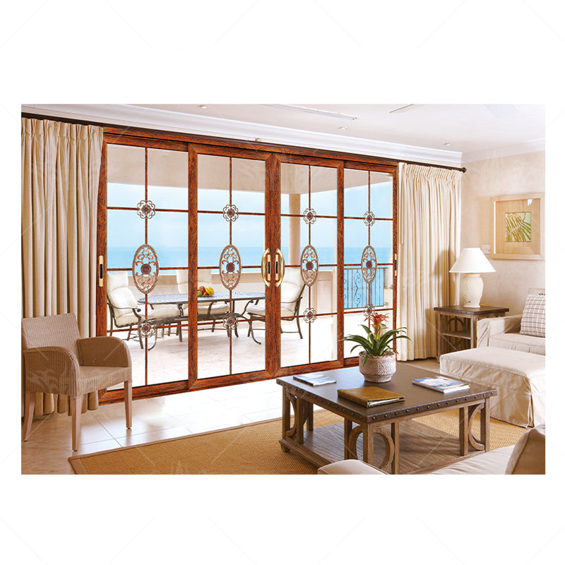 Aluminum Profile Sliding Doors Glass Automatic Sliding Doors Low Price Sliding Patio Doors