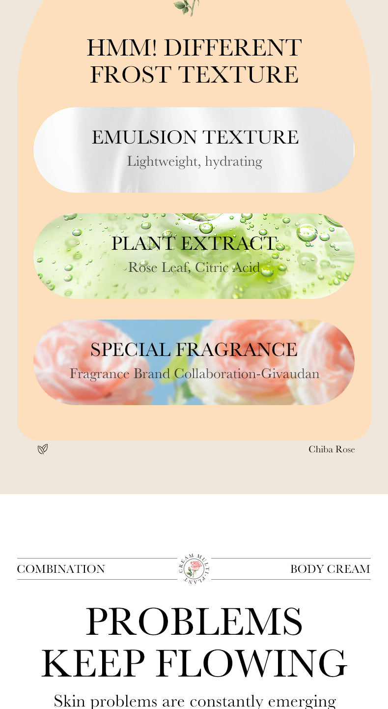 Floral Body Lotion BIOAOUA Rose Moisturizing Osmanthus Moisturizing Lotion Cross-Border Foreign Trade Wholesale