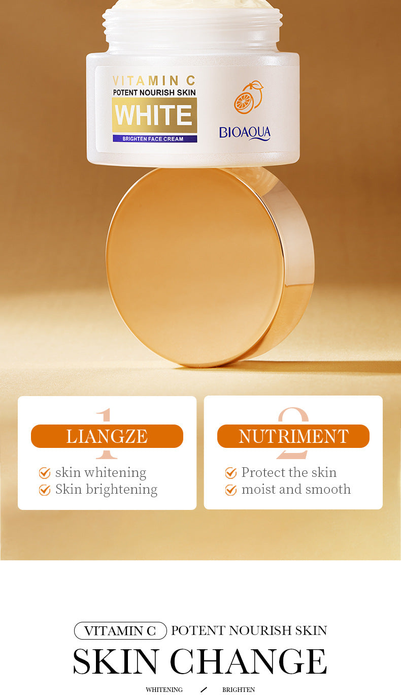 All English Vitamins C Whitening Skin Care Set BIOAOUA Cleansing and Moisturizing Five-Piece Set  Wholesale