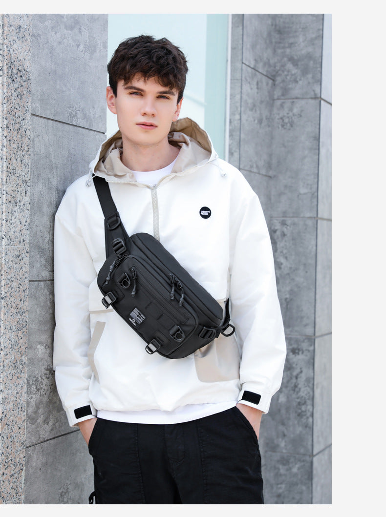 Men's Waist Bag Trendy Brand Crossbody Bag High-end Chest Bag Multi-functional Outdoor Portable Waterproof Men's Shoulder Bag