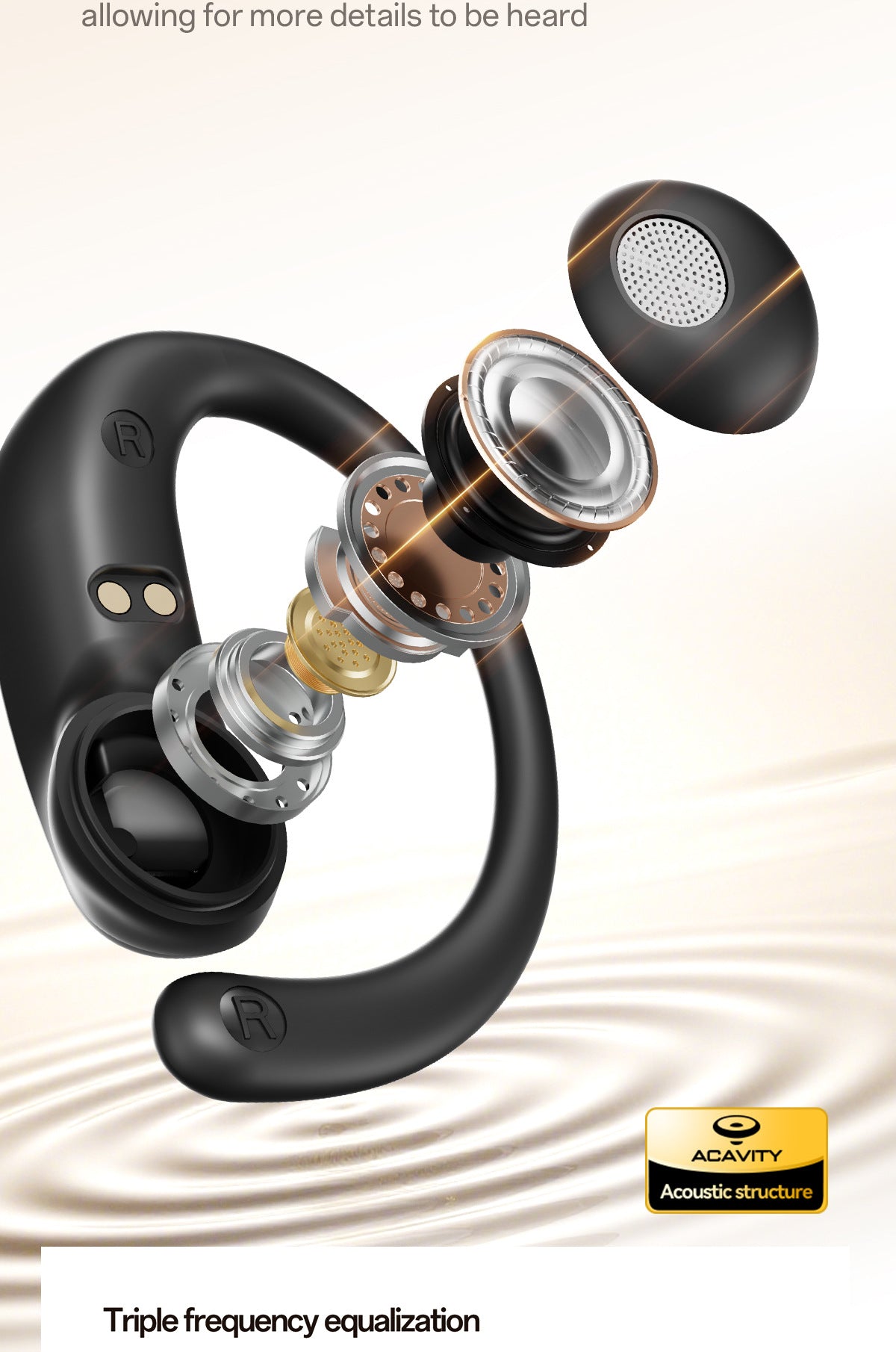 2025New M140Long Battery Life Ear-Hook Headphones Private Model High Appearance Long Battery Life Wireless Bluetooth Headphones