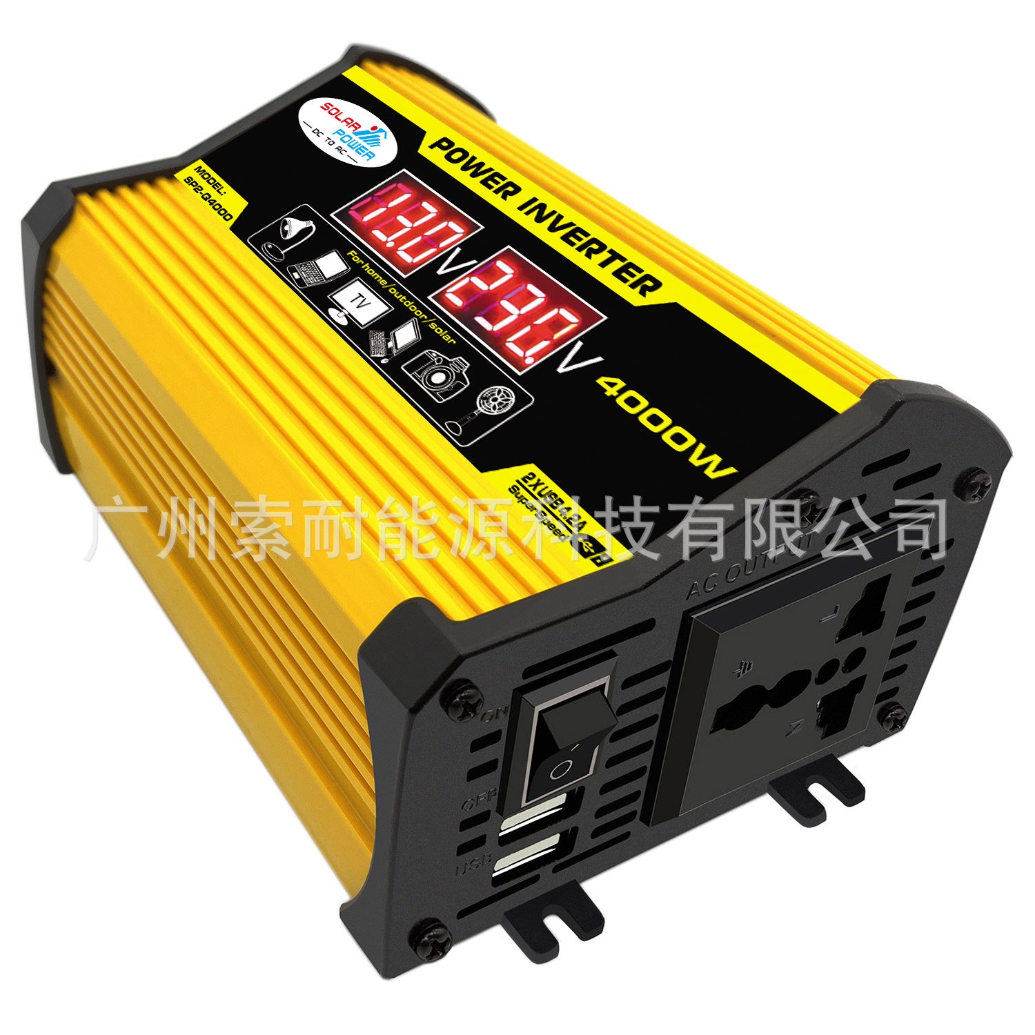 Vehicle Inverter12V Turn110V 220V 300W Voltage Display Outlet power inverter