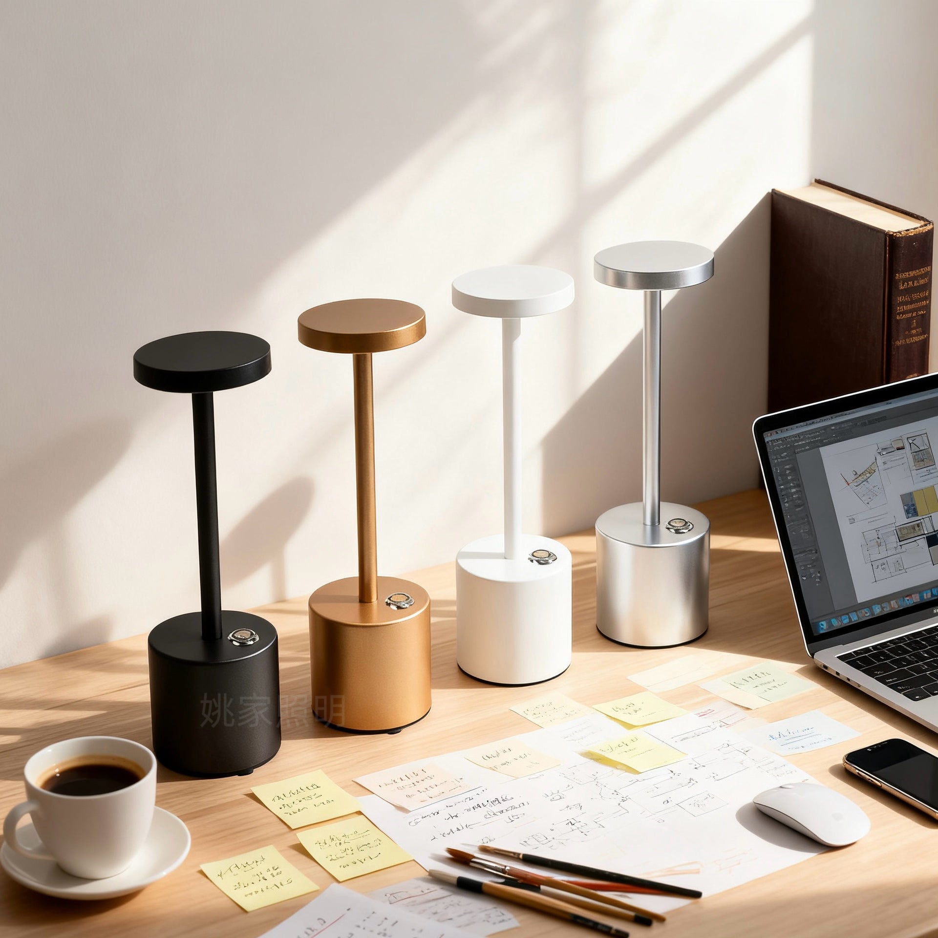 Amazon Bestselling Industrial Light26cm I-shaped Desk Lamp Creative Atmosphere Table Lamp Bar Dining Touch Night Light