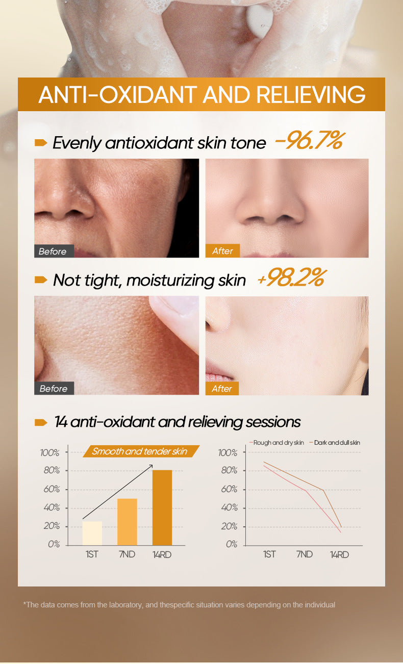 Turmeric Antioxidant Cleanser BIOAOUA Facial Cleansing Cleanser Cross-Border Foreign Trade Wholesale