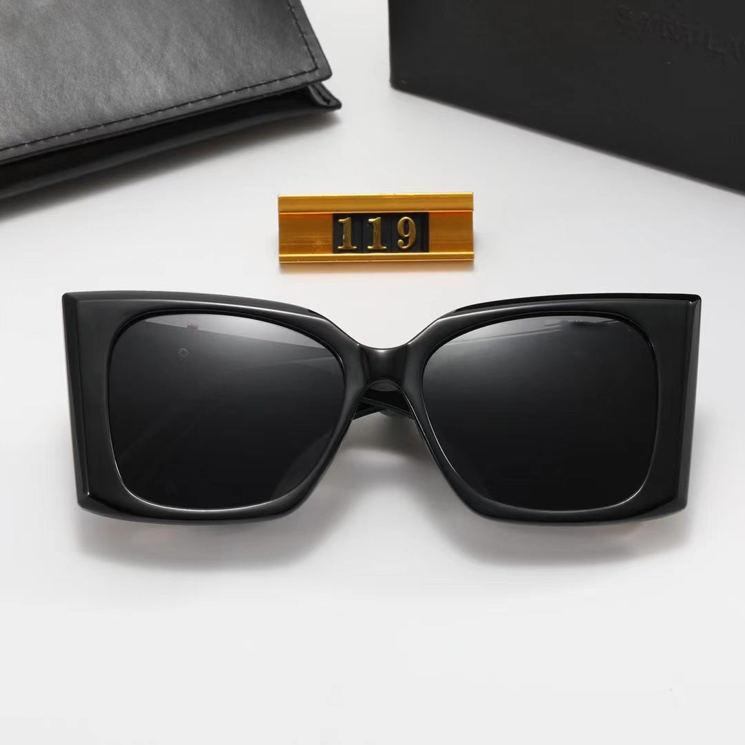Yang Shulin's Same Style High-Quality Fashion Sunglasses Cat Eye Women's Sunglasses Sun Protection UV Protection Men's Style119
