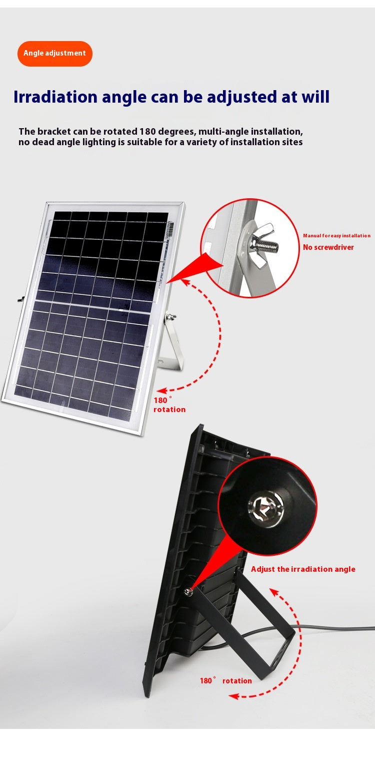 Wholesale New Solar Garden Lights for Rural Outdoor Rainproof ABS Body with LED Light Source IP65 Rating for Foreign Trade