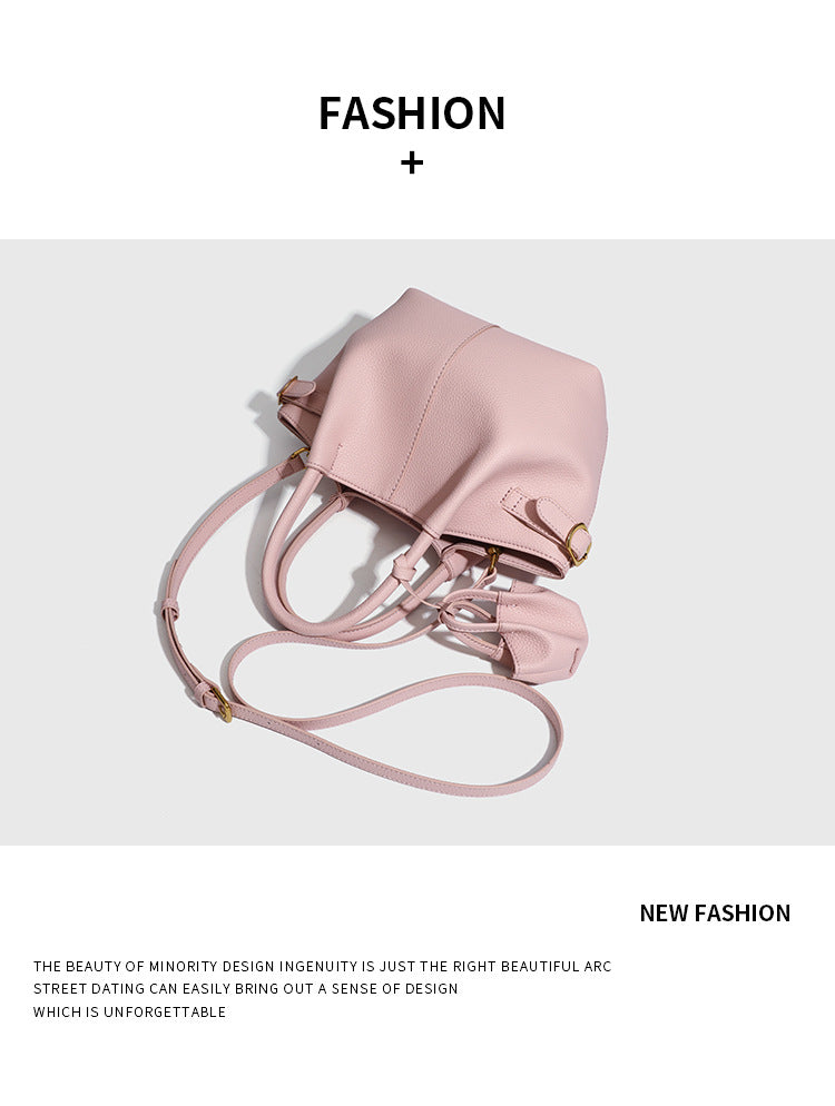 European and American Style Dumpling Handbag Fashion Women's Bag Single Shoulder Bag Versatile Stylish Crossbody Bag Large Capacity High-end Feel