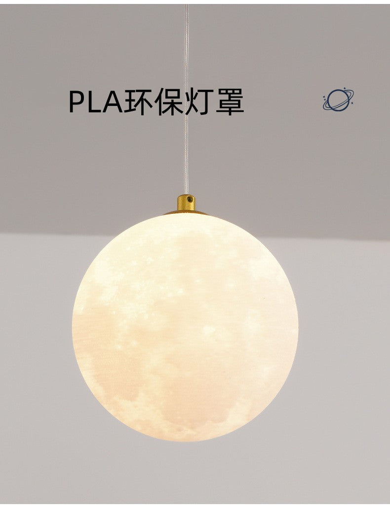 Restaurant Pendant Light Luxury Dining Room Table Bar Counter Lighting Modern Minimalist Moon Lamp Minimalist Long Strip Restaurant Light