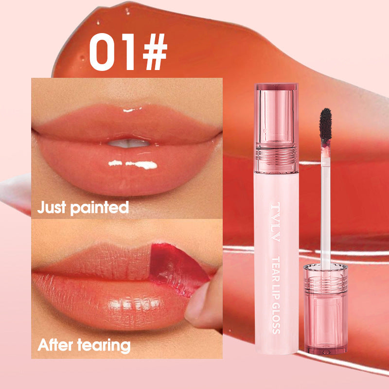 Makeup Peel-off Lip Glaze Nude Color Lip Gloss Pen Film-forming Waterproof Long-lasting Non-stick Cup Full Supply