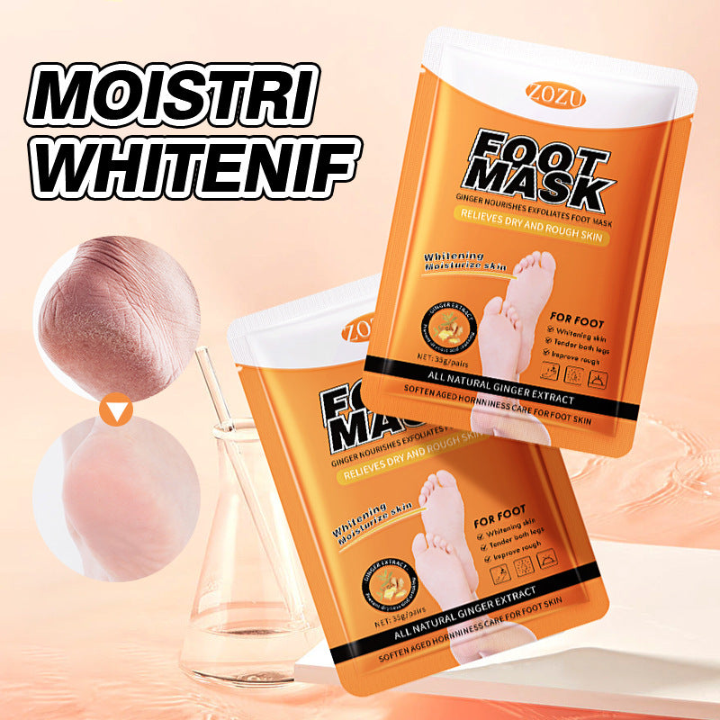 Ginger Foot Mask35g ZOZU Moisturizing, rejuvenating, and nourishing foot mask for cross-border foreign trade wholesale