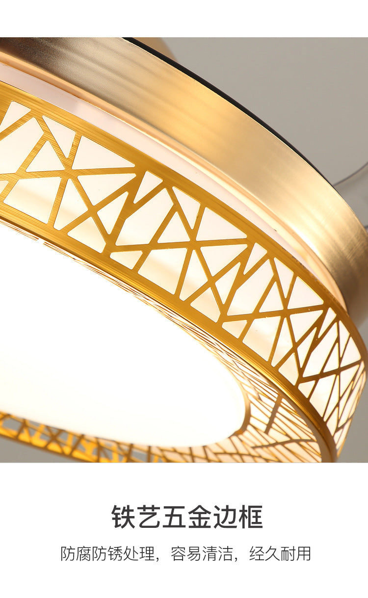 Ceiling Fan Light for Living Room, Bedroom, Dining Room, Nordic Postmodern Style, Luxury Lighted Electric Fan Ceiling Light