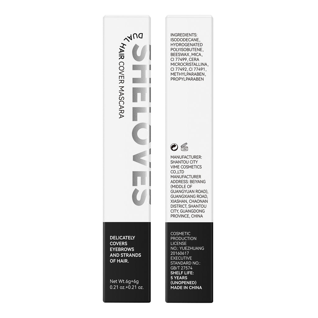 sheloves Eyebrow and Hair Dual-use Styling Stick White Hair Covering Magic Waterproof Non-Fading Disposable Hair Dye Pen