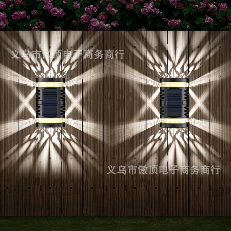 Solar Light Outdoor Human Body Induction Wall Light Waterproof Garden Courtyard Light Colorful Landscape Light LED Street Light