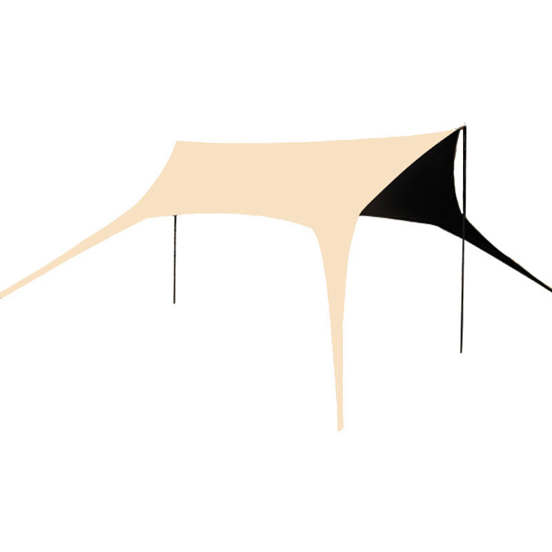 Swallowtail Canopy Black Glue Sunshade Tent Outdoor Sunshade Shelter No Setup Camping Gear Butterfly Canopy