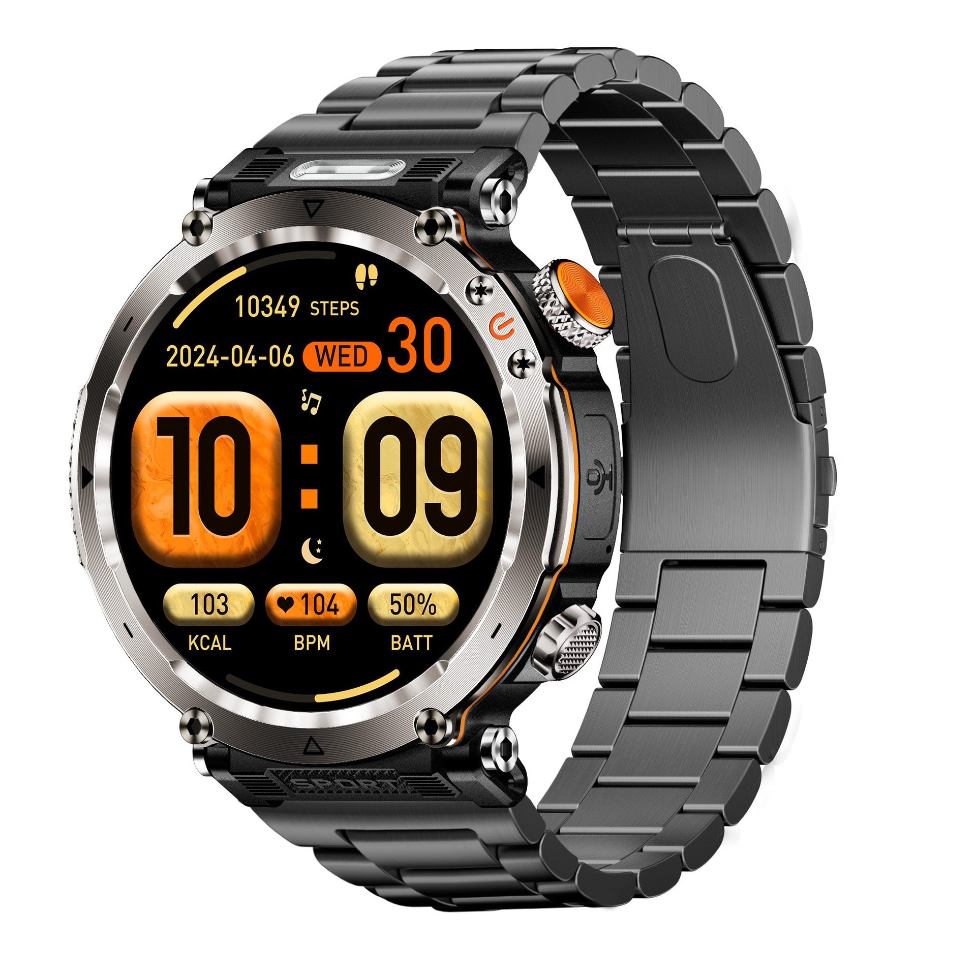 HT30Smart Watch Bluetooth Call True Heart Rate Step Count Sleep Monitoring Deep Waterproof Flashlight Sports Three-Proof